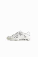 Sneakers met stift geschreven woorden - WHITE - 46