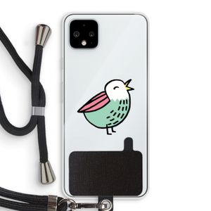 Birdy: Pixel 4 XL Transparant Hoesje met koord