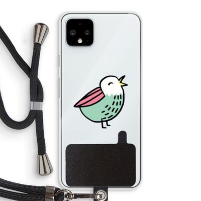 Birdy: Pixel 4 XL Transparant Hoesje met koord