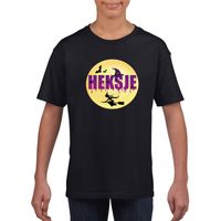 Halloween heksje t-shirt zwart meisjes