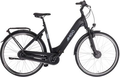 AMIGO E Faro S3 28 Inch 50 cm Dames 7V Rollerbrake Matzwart