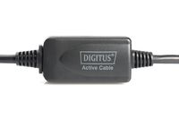 USB Verlengkabel [1x USB-A 2.0 stekker - 1x USB 2.0 bus A] 10.00 m Zwart Digitus - thumbnail