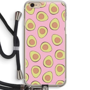 Dancing avocados: iPhone 6 / 6S Transparant Hoesje met koord