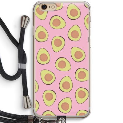 Dancing avocados: iPhone 6 / 6S Transparant Hoesje met koord