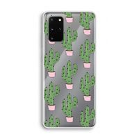 Cactus Lover: Samsung Galaxy S20 Plus Transparant Hoesje