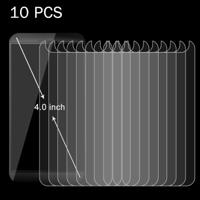 10 stuks 4.0 inch mobiele telefoon 0 26 mm 9H oppervlakte hardheid 2.5D explosieveilige getemperd glas scherm Film