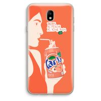 Peach please!: Samsung Galaxy J7 (2017) Transparant Hoesje