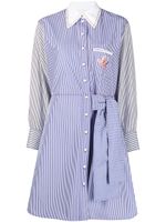 Chloé robe-chemise à fines rayures - Bleu