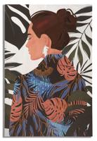 WANDBEDRUKKING/SCHILDERIJ LADY JUNGLE -B- CM 80X2,8X120