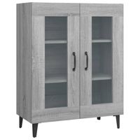 vidaXL Dressoir 69,5x34x90 cm bewerkt hout grijs sonoma eikenkleurig - thumbnail