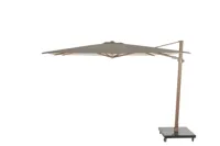 Zweefparasol Siesta Premium 300 cm Zand Houtlook Frame 4SO Parasol Woodlook 4 Seasons Outdoor