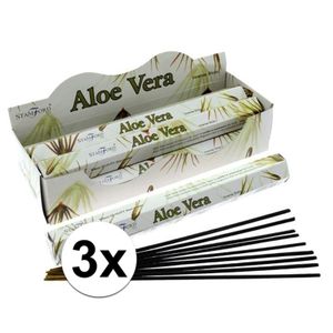 3 pakjes wierook stokjes aloe vera