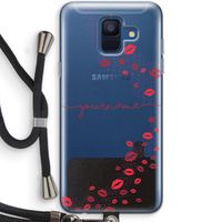 Kusjes: Samsung Galaxy A6 (2018) Transparant Hoesje met koord