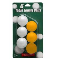 Speelgoed tafeltennis balletjes - geel/wit - 12x stuks - ping pong ballen