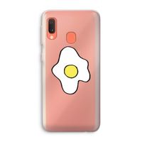 Spiegelei: Samsung Galaxy A20e Transparant Hoesje