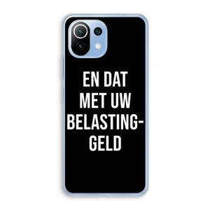Belastinggeld - Zwart: Xiaomi Mi 11 Lite Transparant Hoesje
