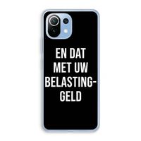 Belastinggeld - Zwart: Xiaomi Mi 11 Lite Transparant Hoesje