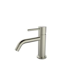 Wastafelmengkraan Opbouw BWS Uitloop 6.5 cm 1-hendel Geborsteld Staal