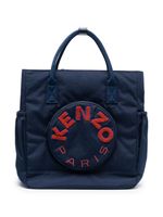 Kenzo Kids sac à langer à logo embossé - Bleu