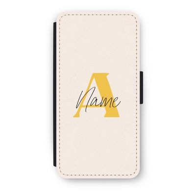 Amber Script: iPhone 8 Flip Hoesje