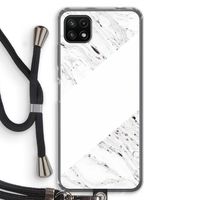 Biggest stripe: Samsung Galaxy A22 5G Transparant Hoesje met koord