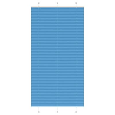 Pliss rolgordijn 105x200cm stofbreedte 104,4cm polyester blauw