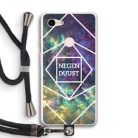 Negenduust ruimte: Pixel 3 XL Transparant Hoesje met koord