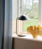 Zwarte tafellamp met E14 fitting en schakelaar &apos;Nordlux Freya&apos; 40 cm
