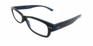 HIP Leesbril zwart blauw +3.0