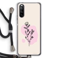 Roses are red: Sony Sony Xperia 10 III Transparant Hoesje met koord