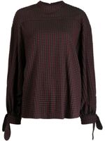 YMC Rush check-pattern blouse - Rouge