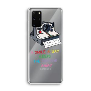 Smile: Samsung Galaxy S20 Plus Transparant Hoesje