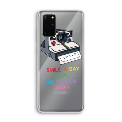 Smile: Samsung Galaxy S20 Plus Transparant Hoesje