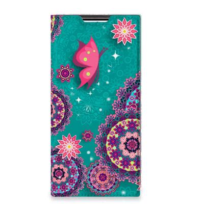 Samsung Galaxy S22 Ultra | Bookcase | Cirkels en Vlinders