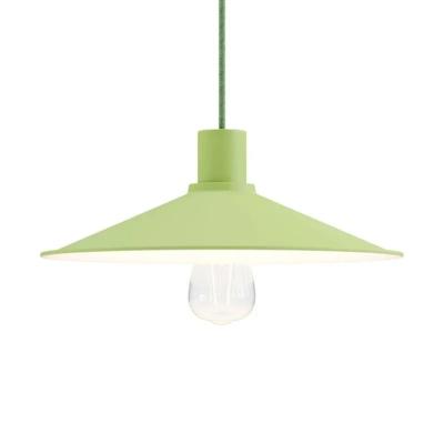 Kleine hanglamp industrieel &apos;Harry&apos; licht groen incl. plafondkap kabel & fitting