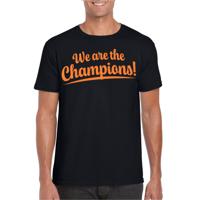 Verkleed T-shirt voor heren - champions - zwart - EK/WK voetbal supporter - Nederland