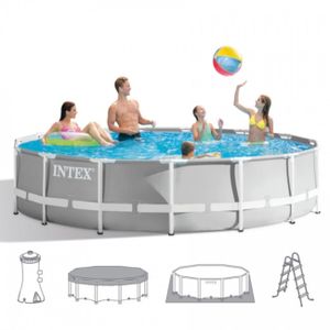 Intex Prism Frame Pool - 457 x 107 cm - met filterpomp en accessoires