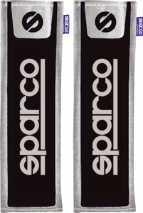 Sparco Set Gordelhoezen - Zwart/Grijs SP81411