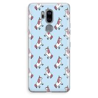 Eenhoorns overal: LG G7 Thinq Transparant Hoesje
