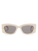 Alexander McQueen Spike Studs rectangle-frame glasses - Tons neutres - thumbnail