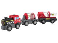 lupilu Elektrische trein met aanhanger (Brandweer-locomotief)