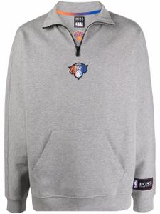 BOSS x NFL sweat à patch logo - Gris