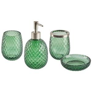 Beliani - CANOA - Badkamerset - Groen - Glas