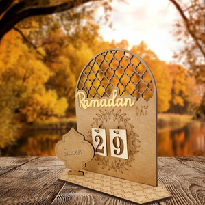 Houten Ramadan Countdown Kalender - Spiritueel - Spiritueelboek.nl