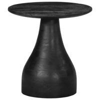 Bijzettafel 40x40 cm massief mangohout zwart