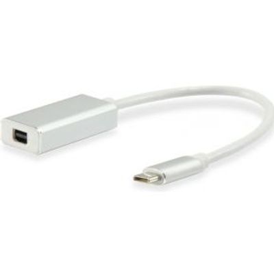 Equip USB C MALE TO MINI DP USB Type C Mini DisplayPort Wit kabeladapter/verloopstukje