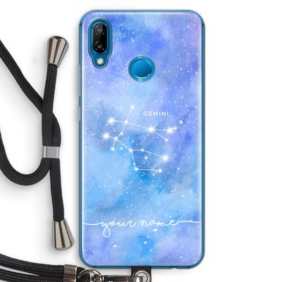 Sterrenbeeld - Licht: Huawei P20 Lite Transparant Hoesje met koord