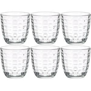 Bormioli Rocco Drinkglazen/Waterglazen Tumblers - 6x stuks - transparant - 300 ml