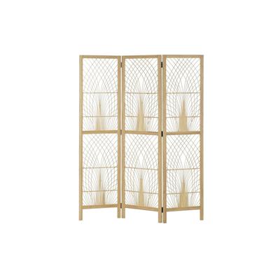 Kamerscherm DKD Home Decor 136 x 2,5 x 180 cm Metaal Bamboe 30 x 40 cm