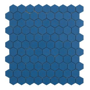 By Goof mozaiek hexagon 3.5x3.5 cm marine blue